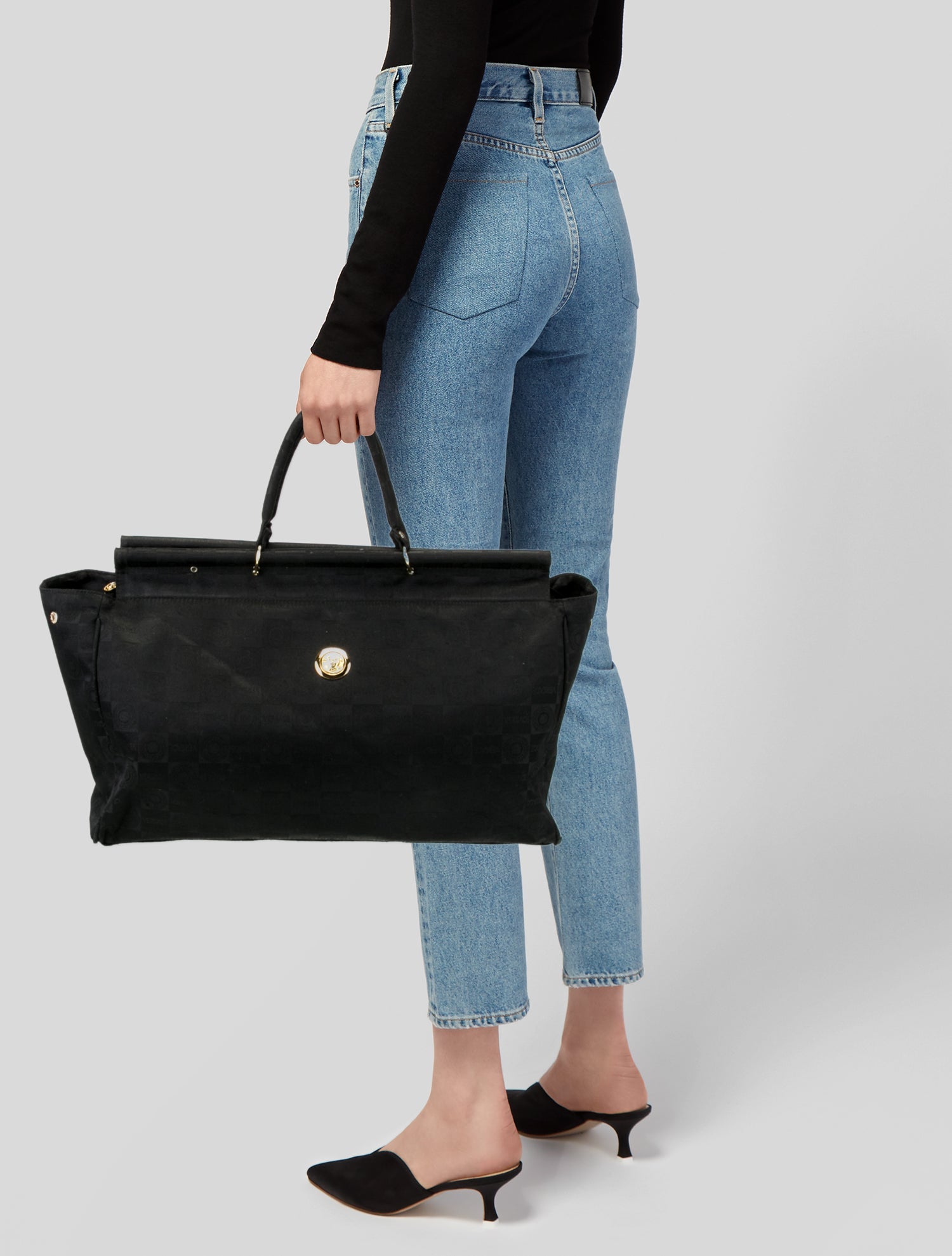 Versace Canvas Weekender Bag