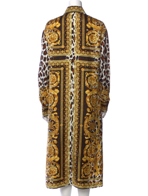 Versace Silk Midi Length Dress