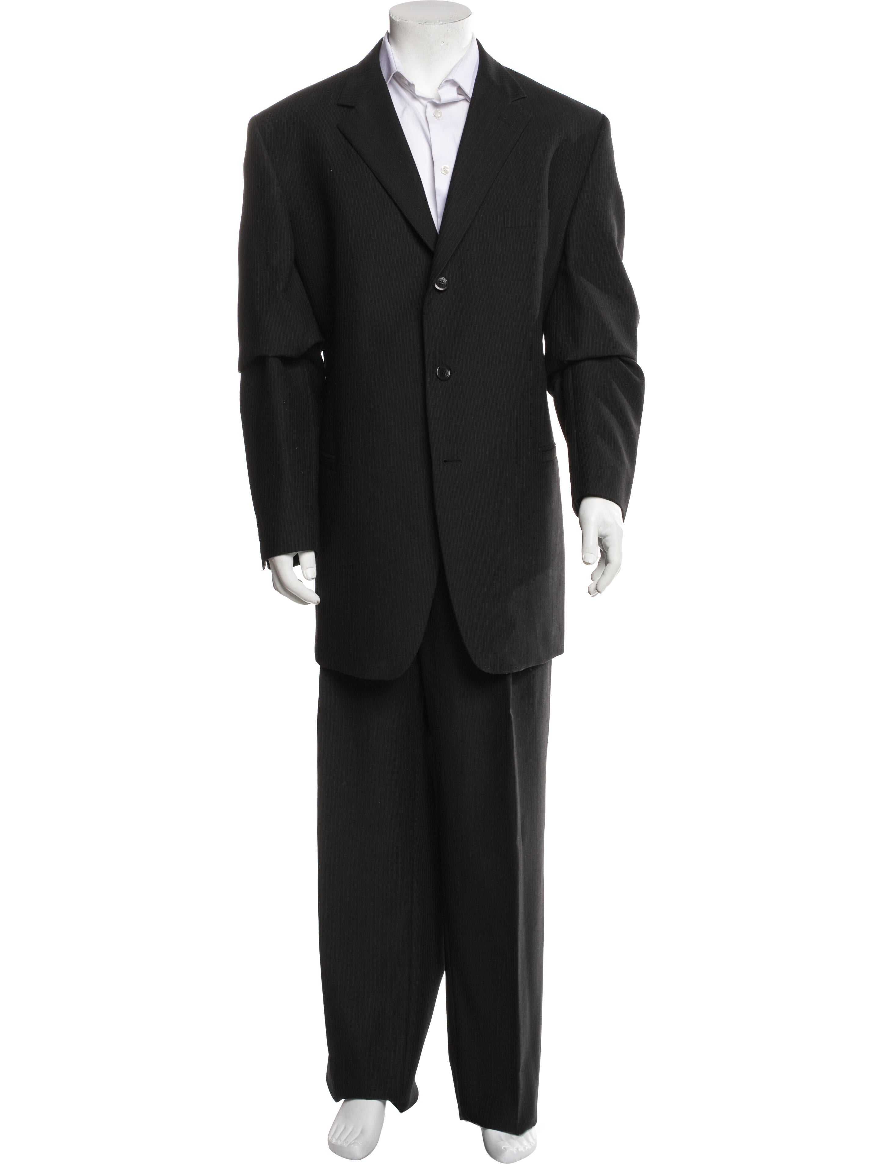 Versace Wool Striped Two-Piece Suit