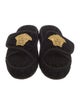 Versace Terry Cloth Embroidered Accent Espadrilles
