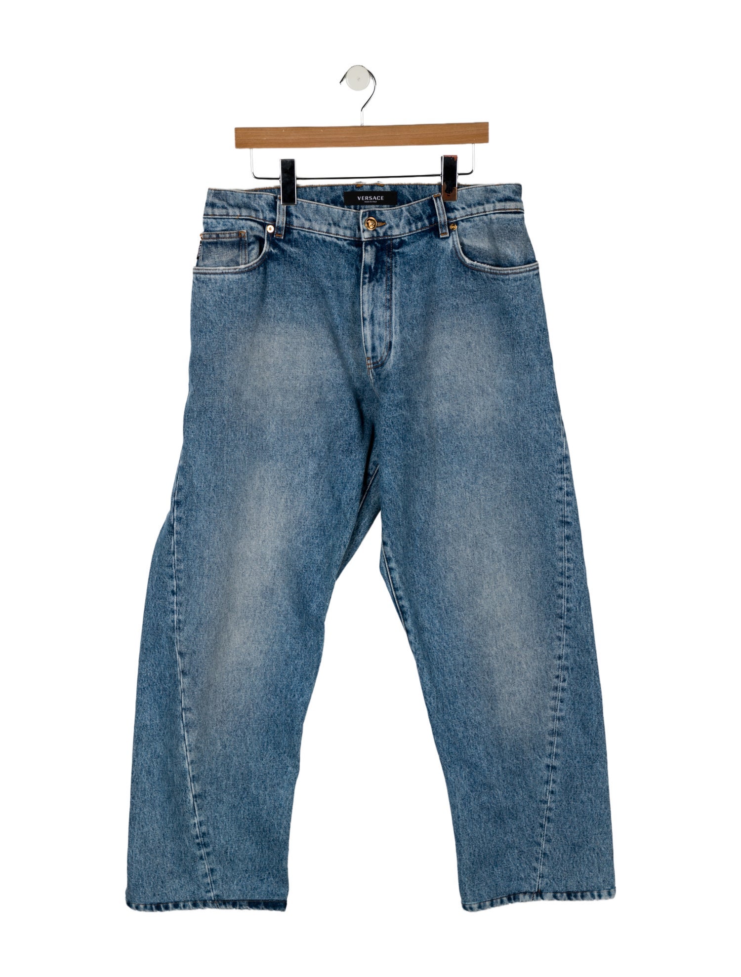 Versace High-Rise Wide Leg Jeans