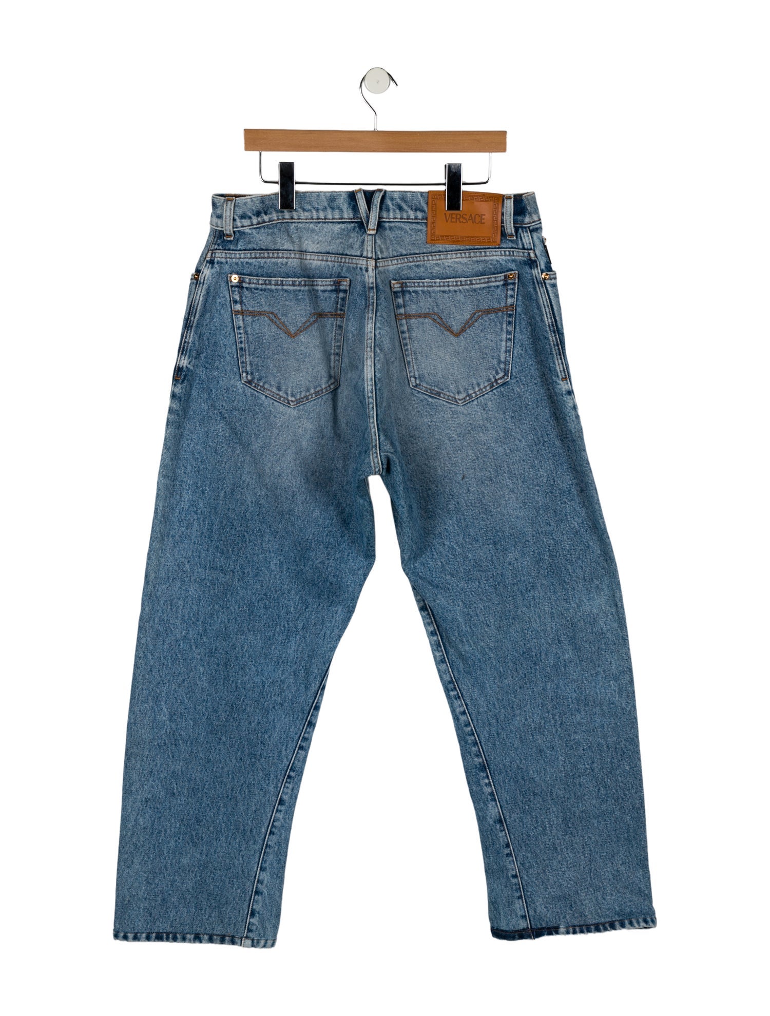 Versace High-Rise Wide Leg Jeans