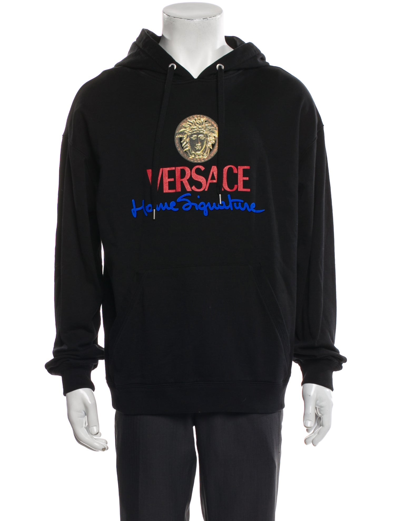 Versace Medusa Insignia Crew Neck Hoodie