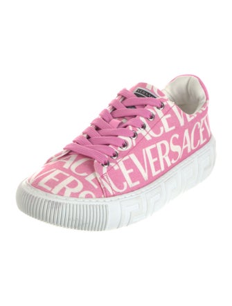 Versace Canvas Printed Sneakers