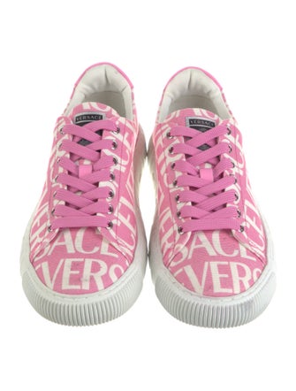 Versace Canvas Printed Sneakers