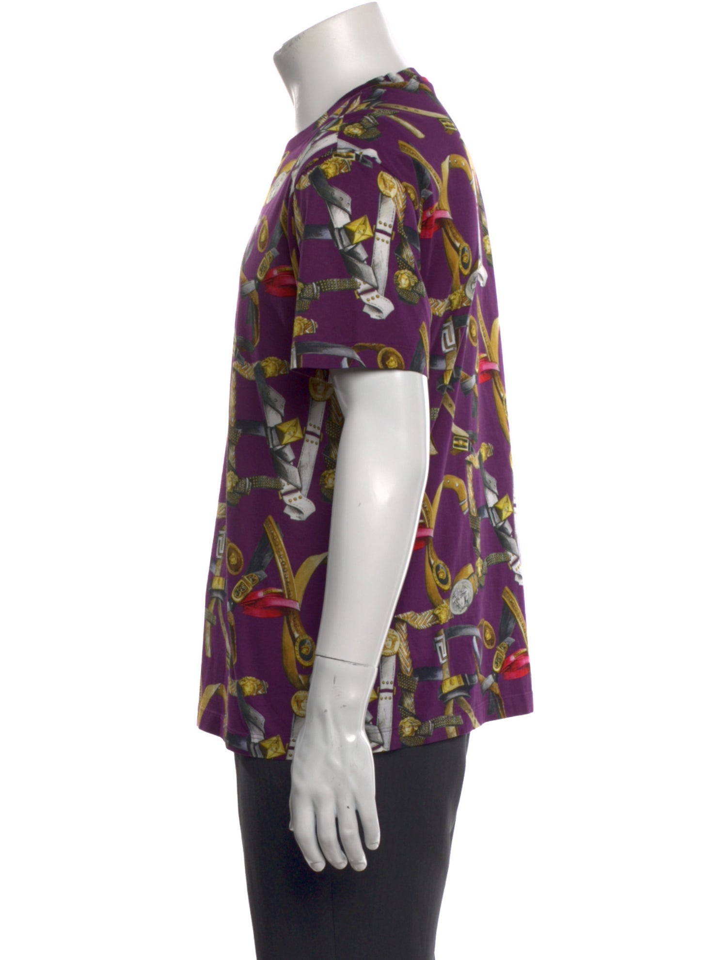 Versace Printed Crew Neck T-Shirt