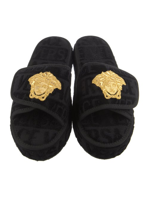 Versace Embroidered Accent Espadrilles