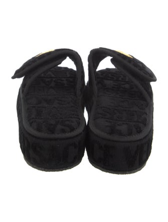 Versace Embroidered Accent Espadrilles
