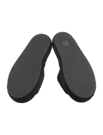 Versace Embroidered Accent Espadrilles