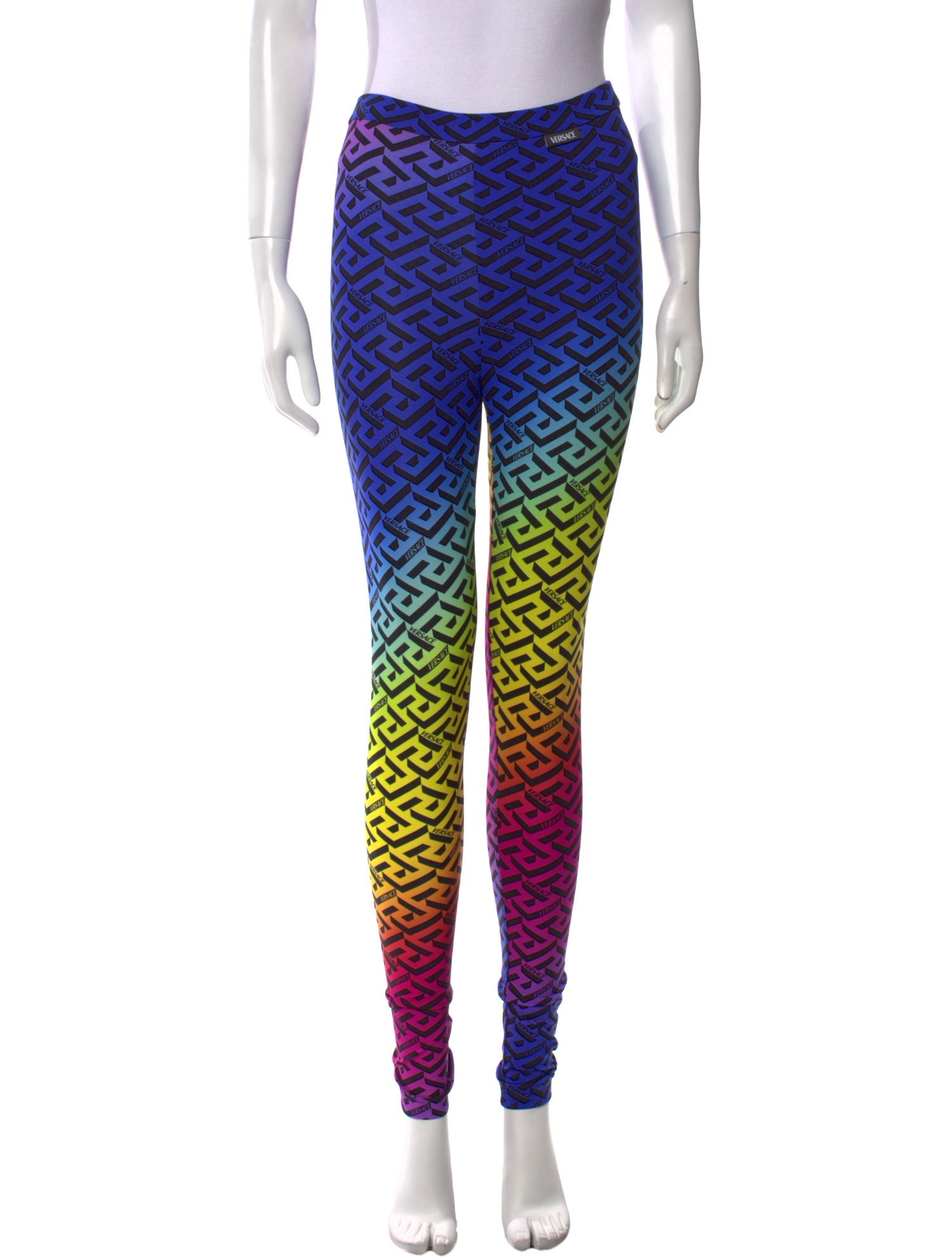 Versace Printed Skinny Leg Pants w/ Tags