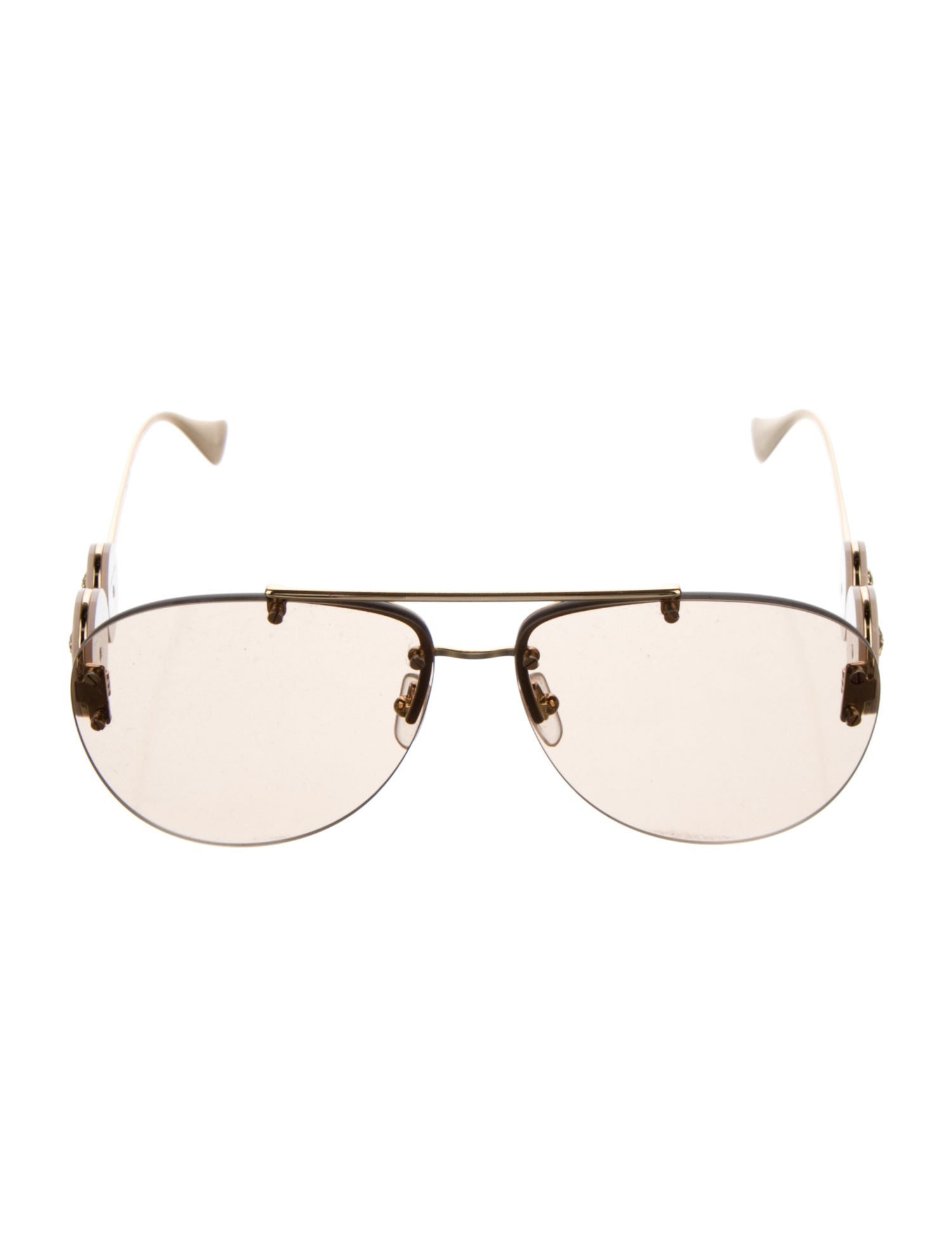 Versace Aviator Mirrored Sunglasses