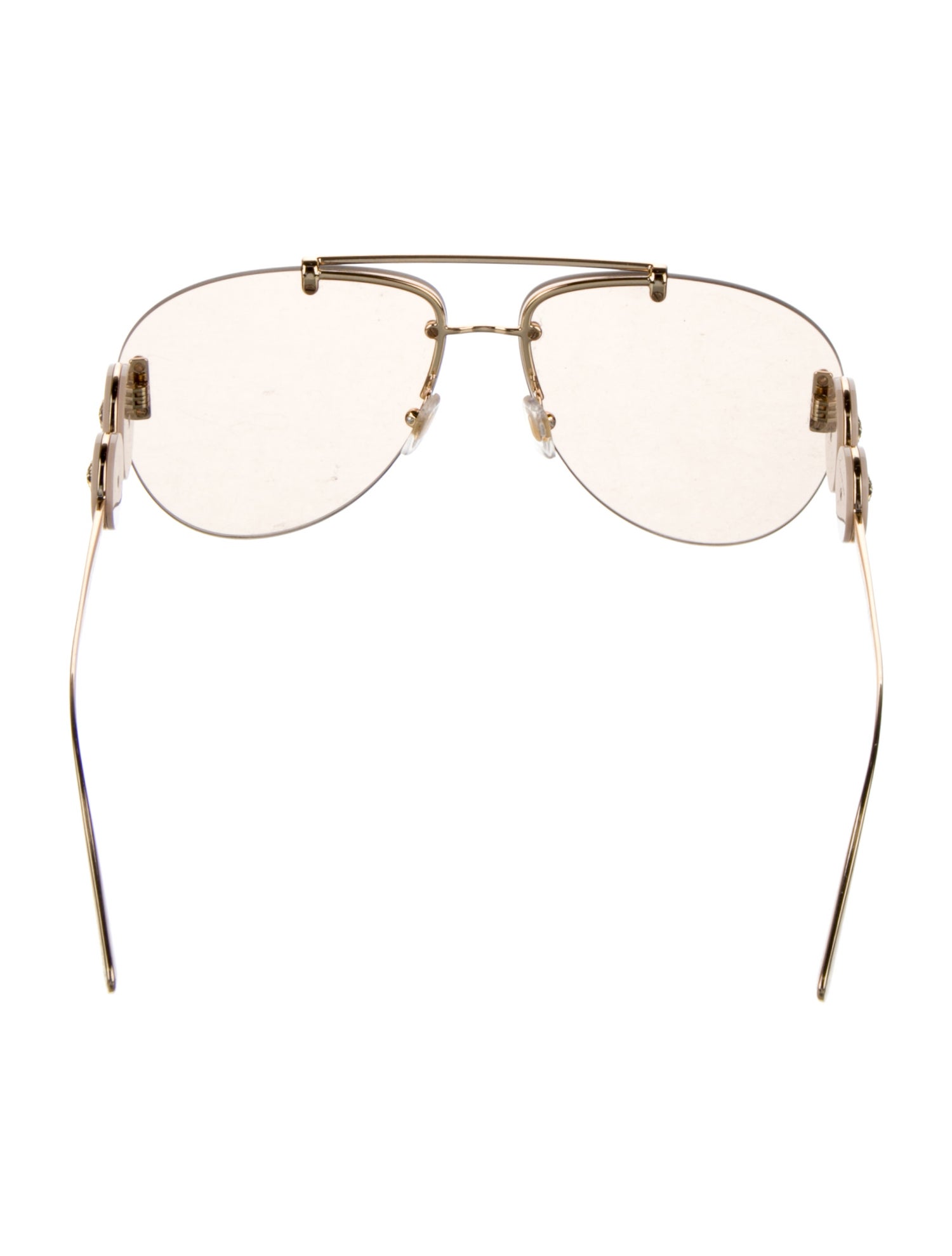 Versace Aviator Mirrored Sunglasses
