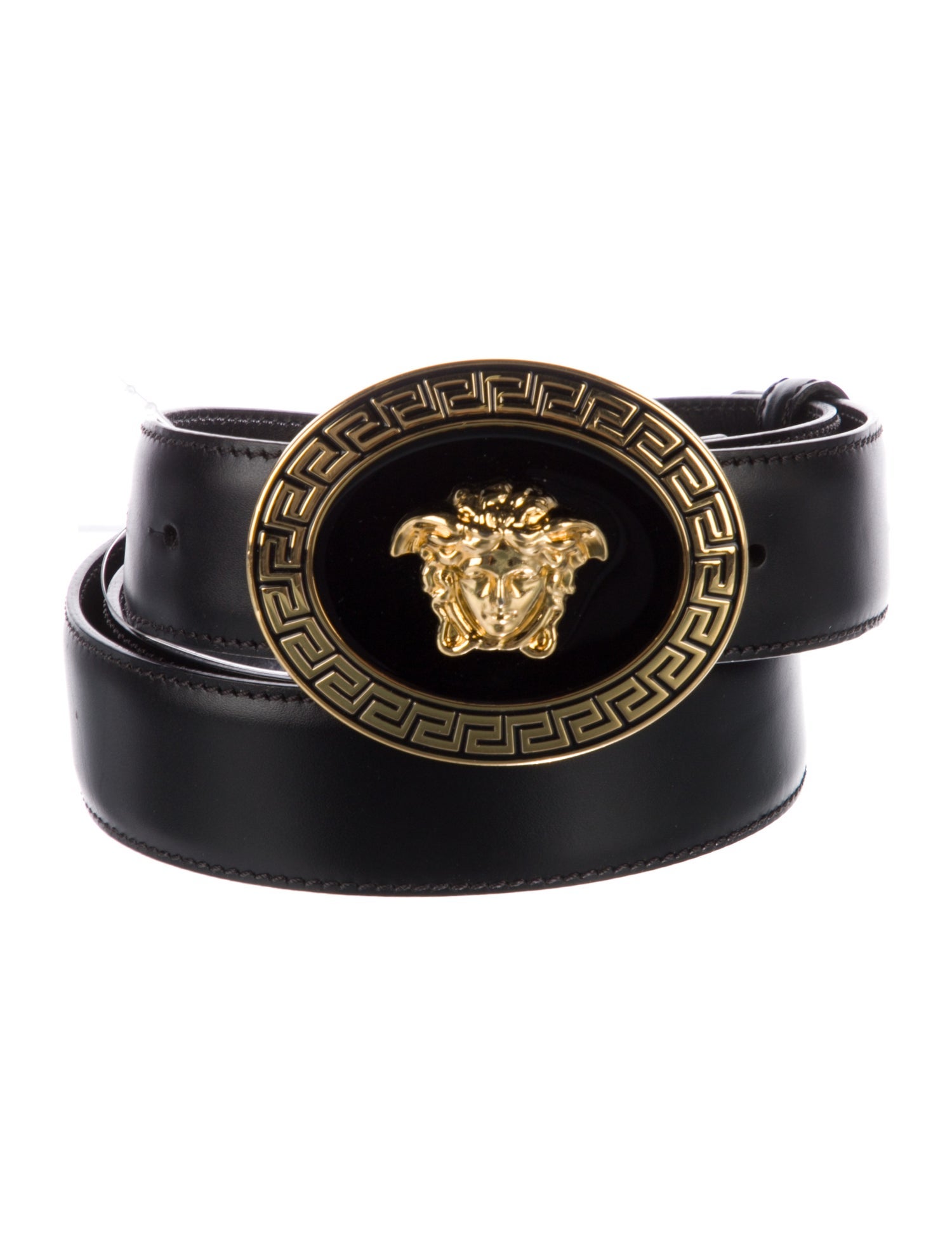 Versace Medusa Insignia Leather Belt Kit