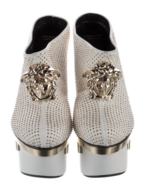 Versace Medusa Insignia Leather Mules