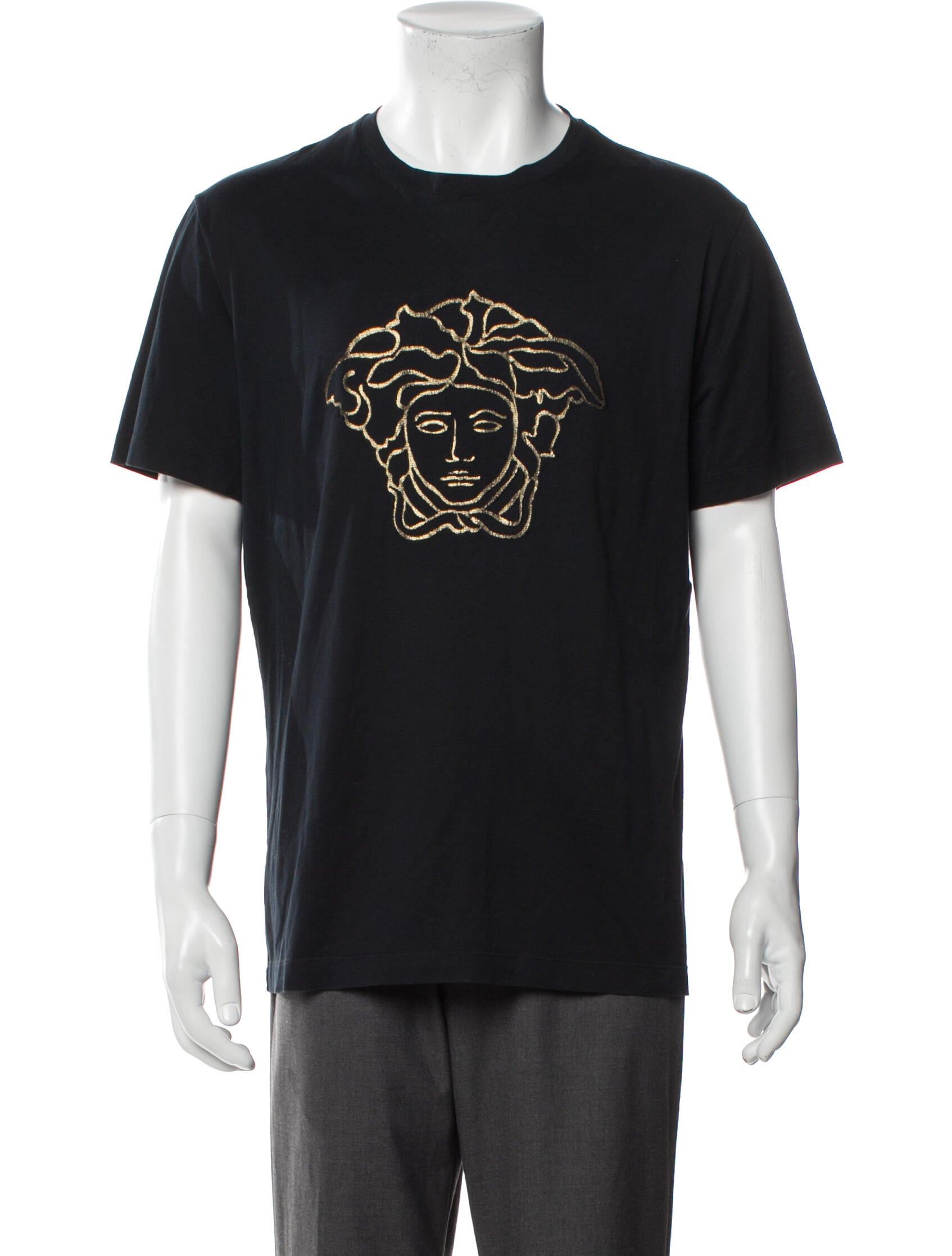 Versace Graphic Print Crew Neck T-Shirt