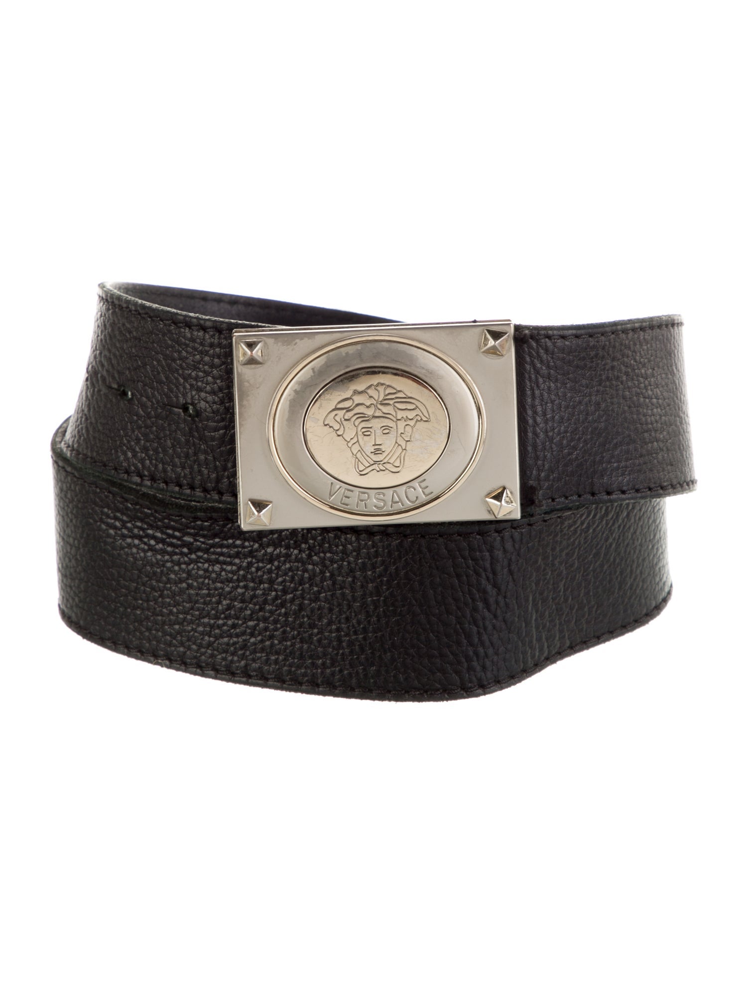 Versace Wide Leather Belt