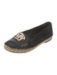 Versace Medusa Insignia Leather Espadrilles