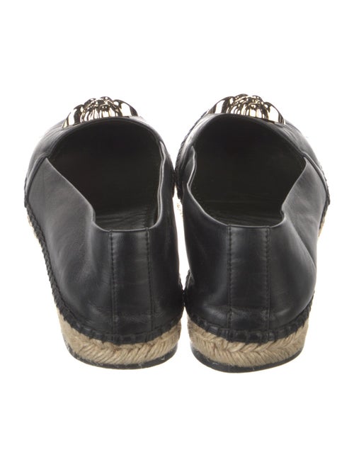 Versace Medusa Insignia Leather Espadrilles