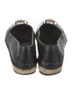 Versace Medusa Insignia Leather Espadrilles