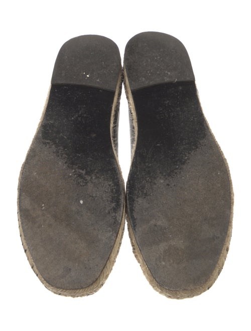 Versace Medusa Insignia Leather Espadrilles