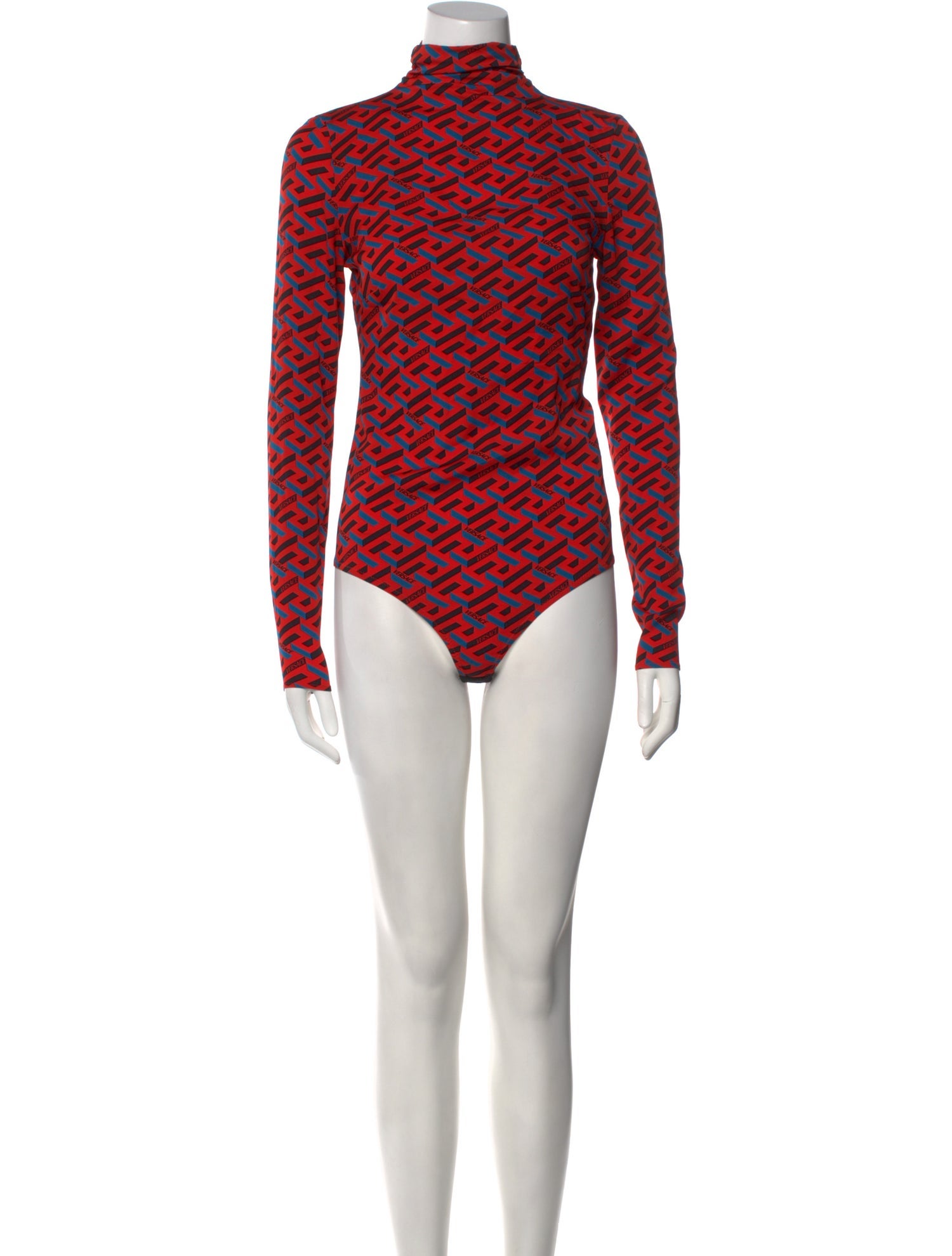 Versace Silk Printed Bodysuit