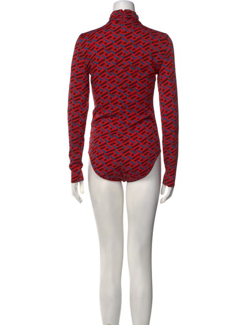Versace Silk Printed Bodysuit