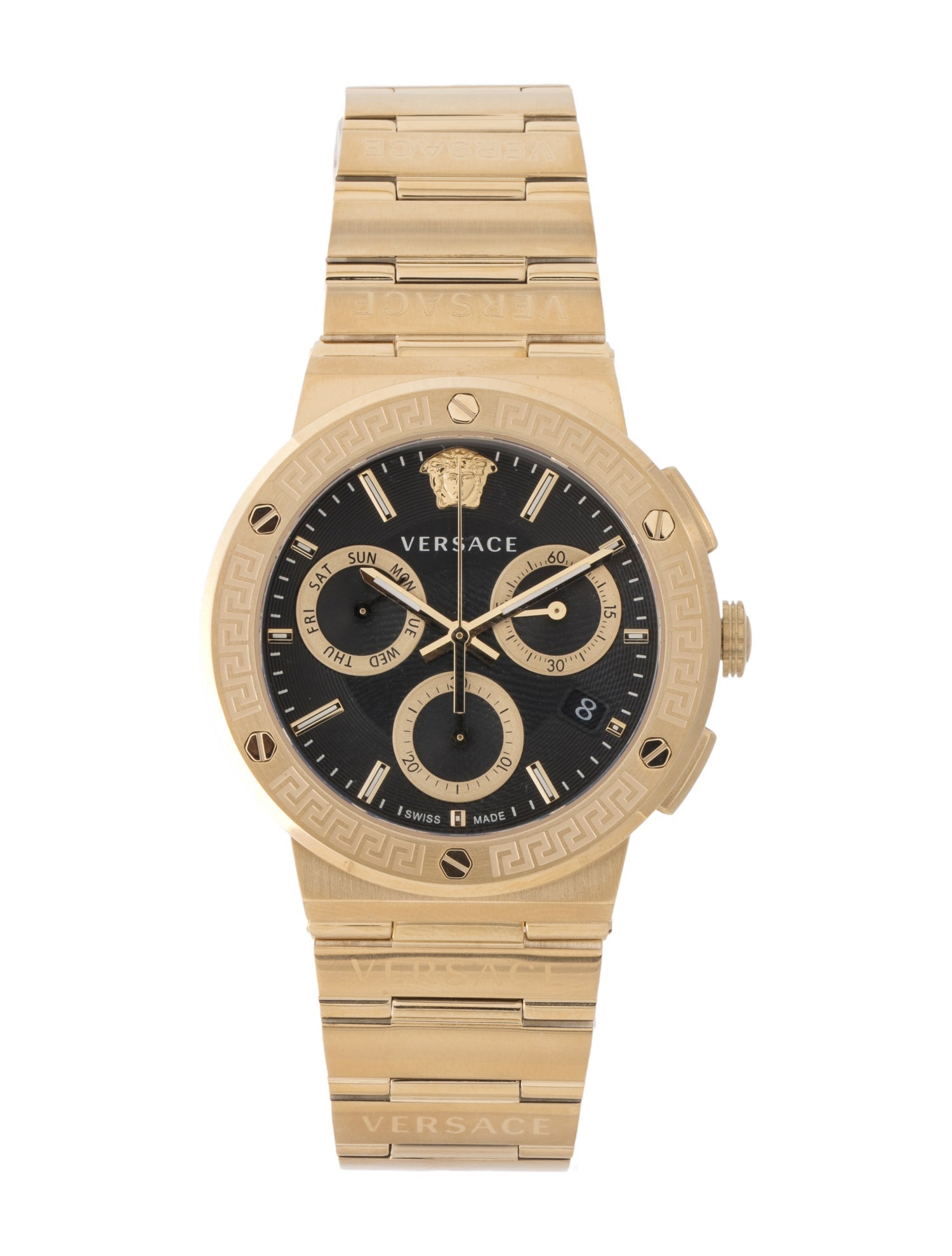 Versace Greca Logo Chrono Watch