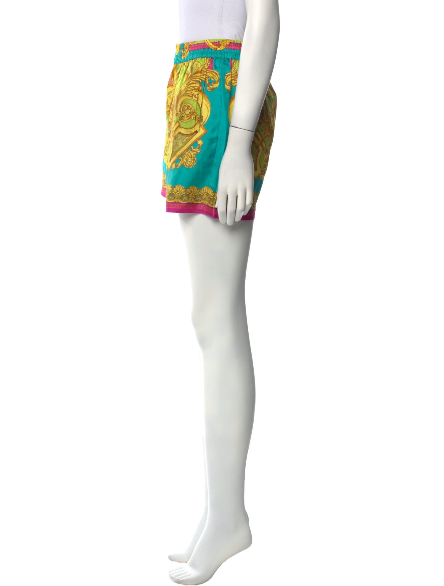 Versace Silk Mini Shorts