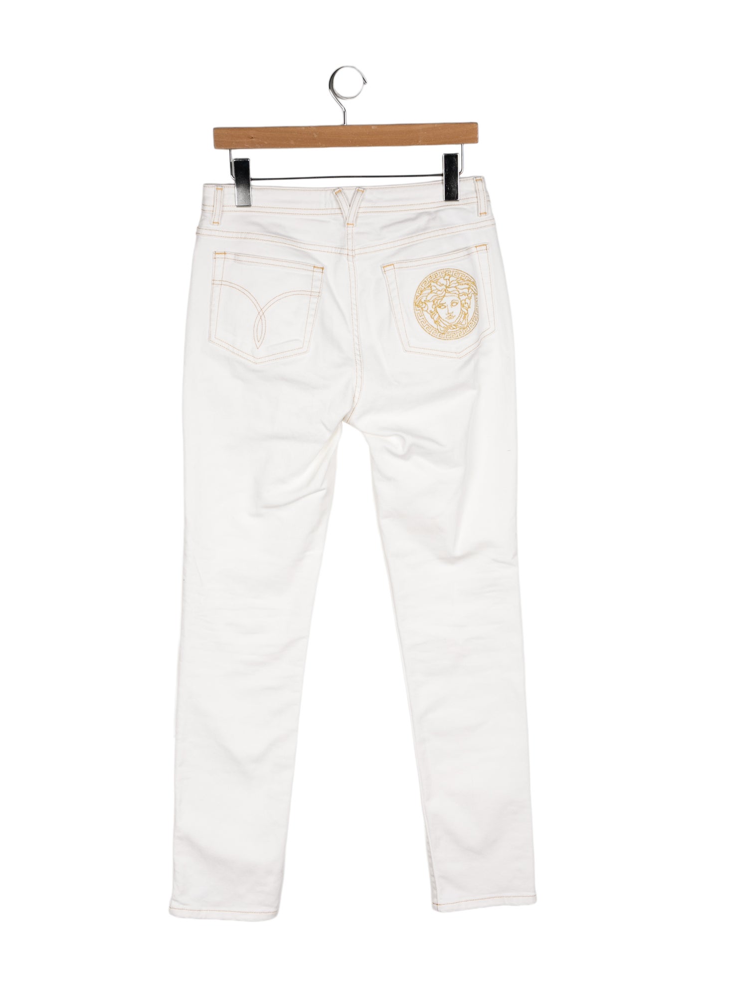 Versace Mid-Rise Straight Leg Jeans