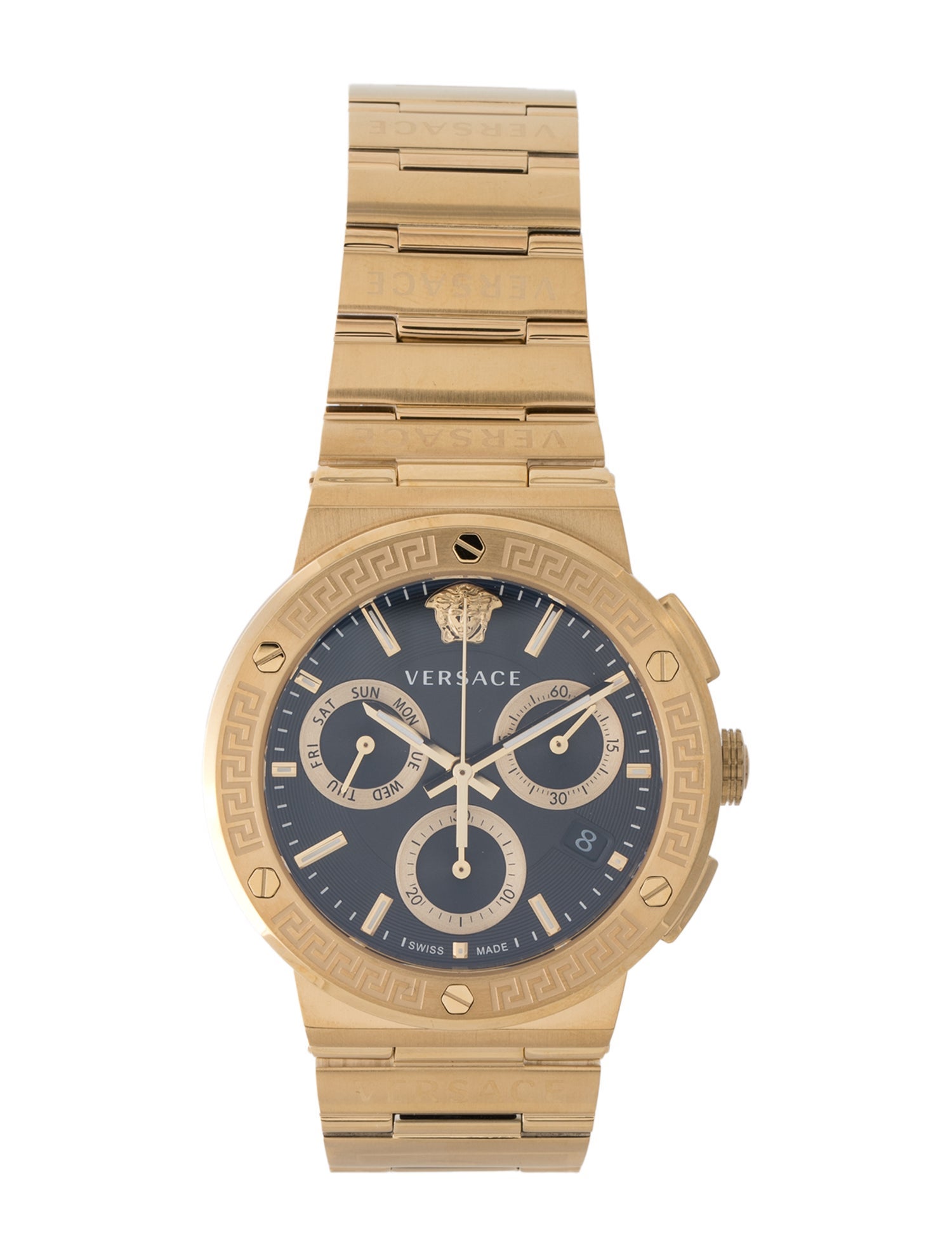Versace Greca Logo Chrono Watch