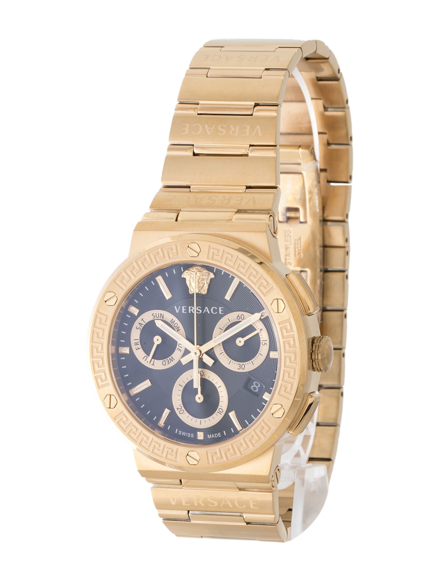 Versace Greca Logo Chrono Watch