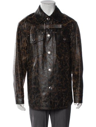 Versace Animal Print Trucker Jacket