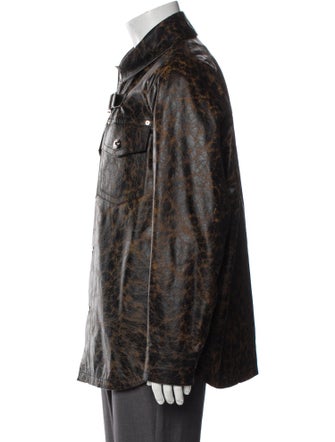 Versace Animal Print Trucker Jacket