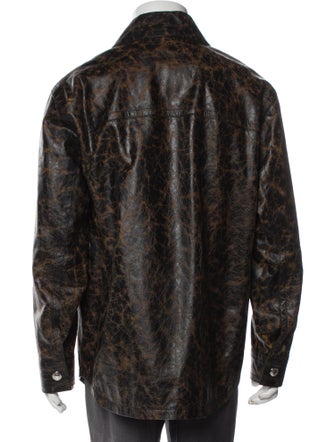 Versace Animal Print Trucker Jacket