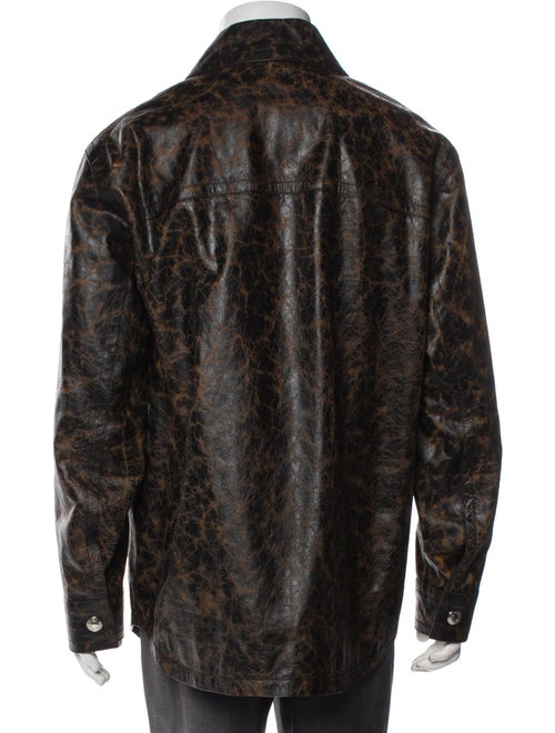 Versace Animal Print Trucker Jacket