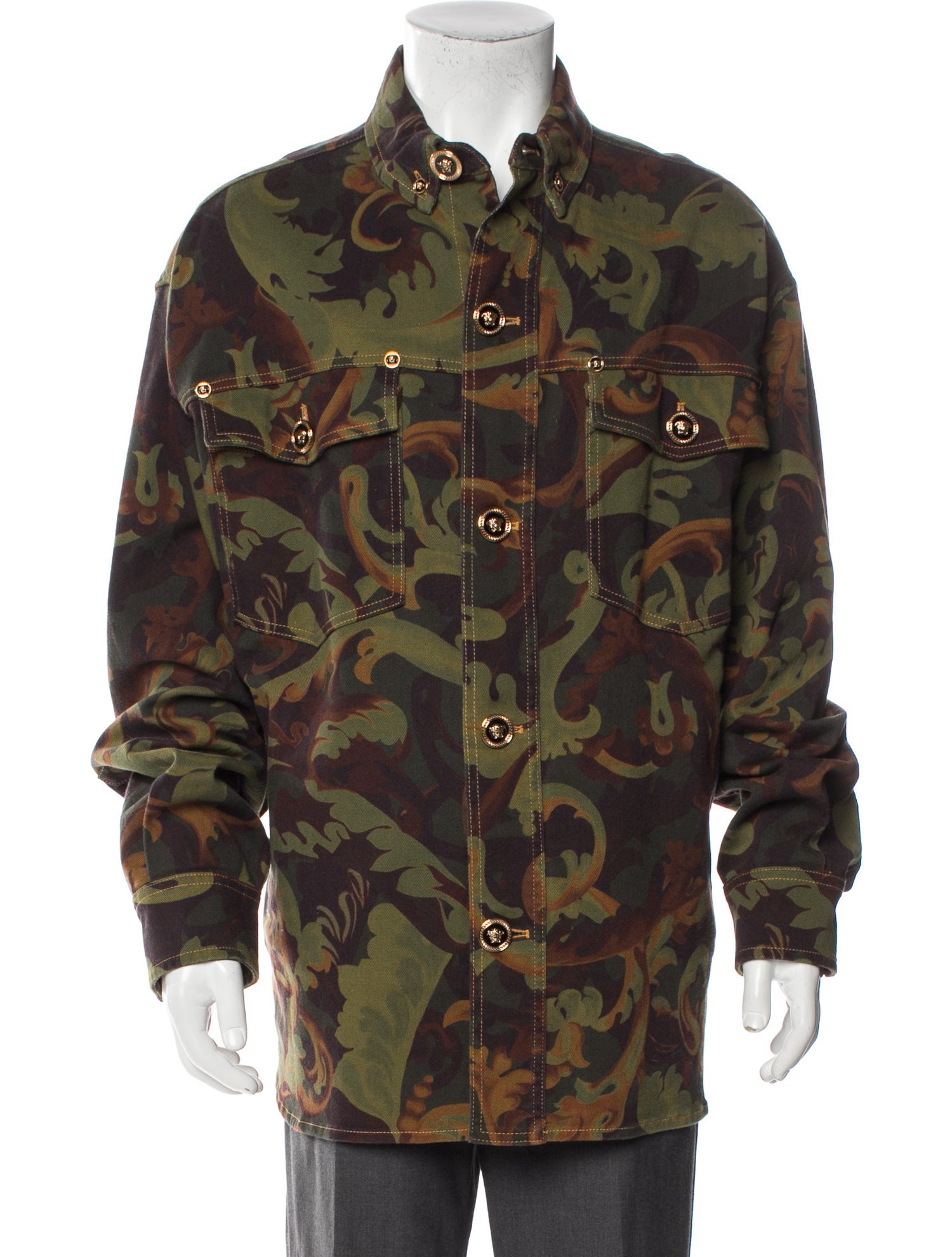 Versace Printed Utility Jacket