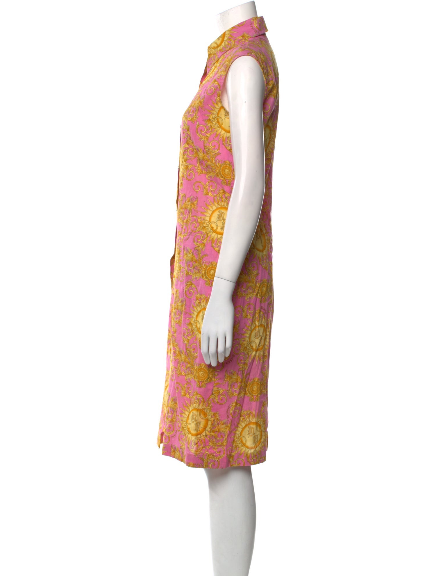Versace Printed Midi Length Dress