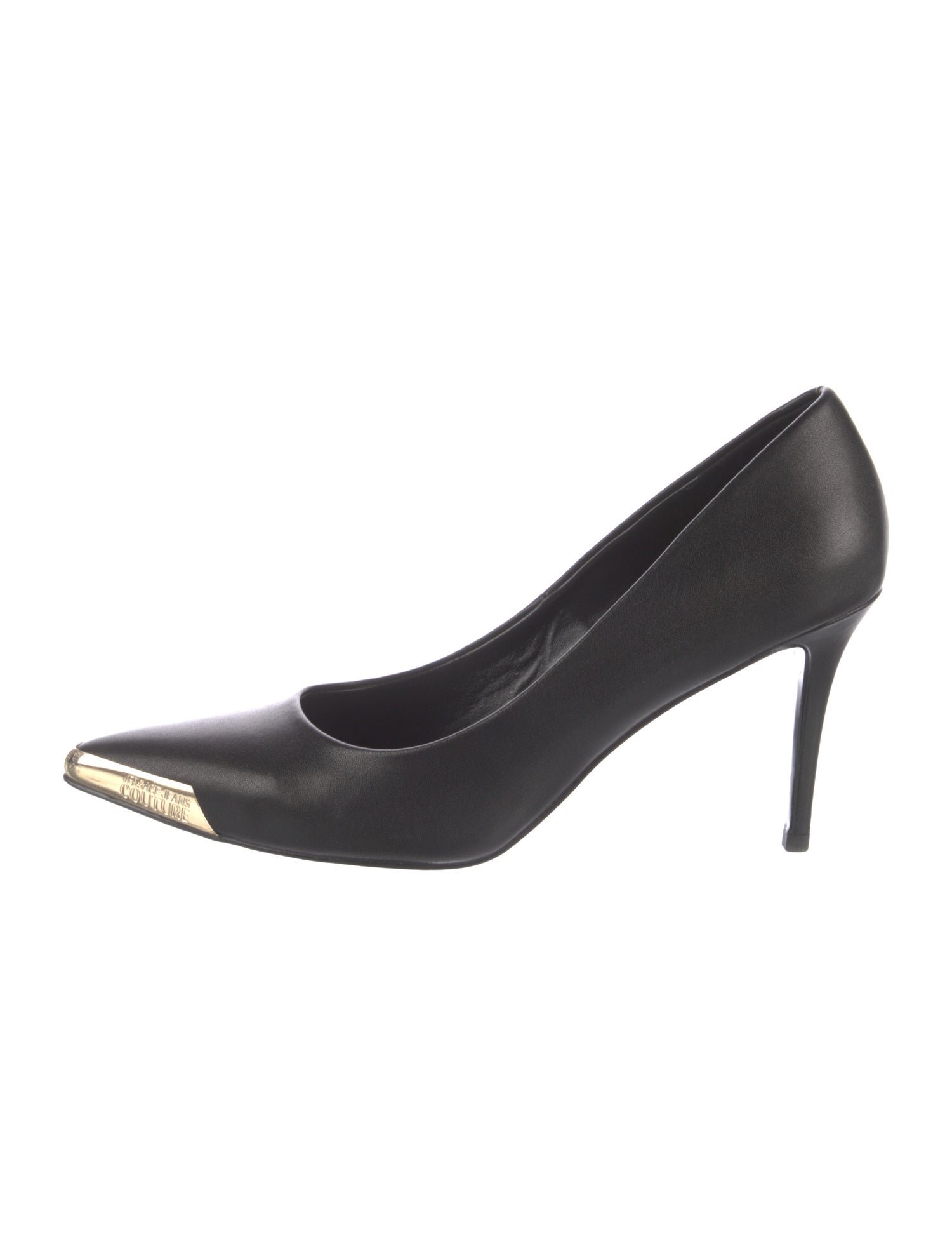 Versace Medusa Insignia Leather Pumps