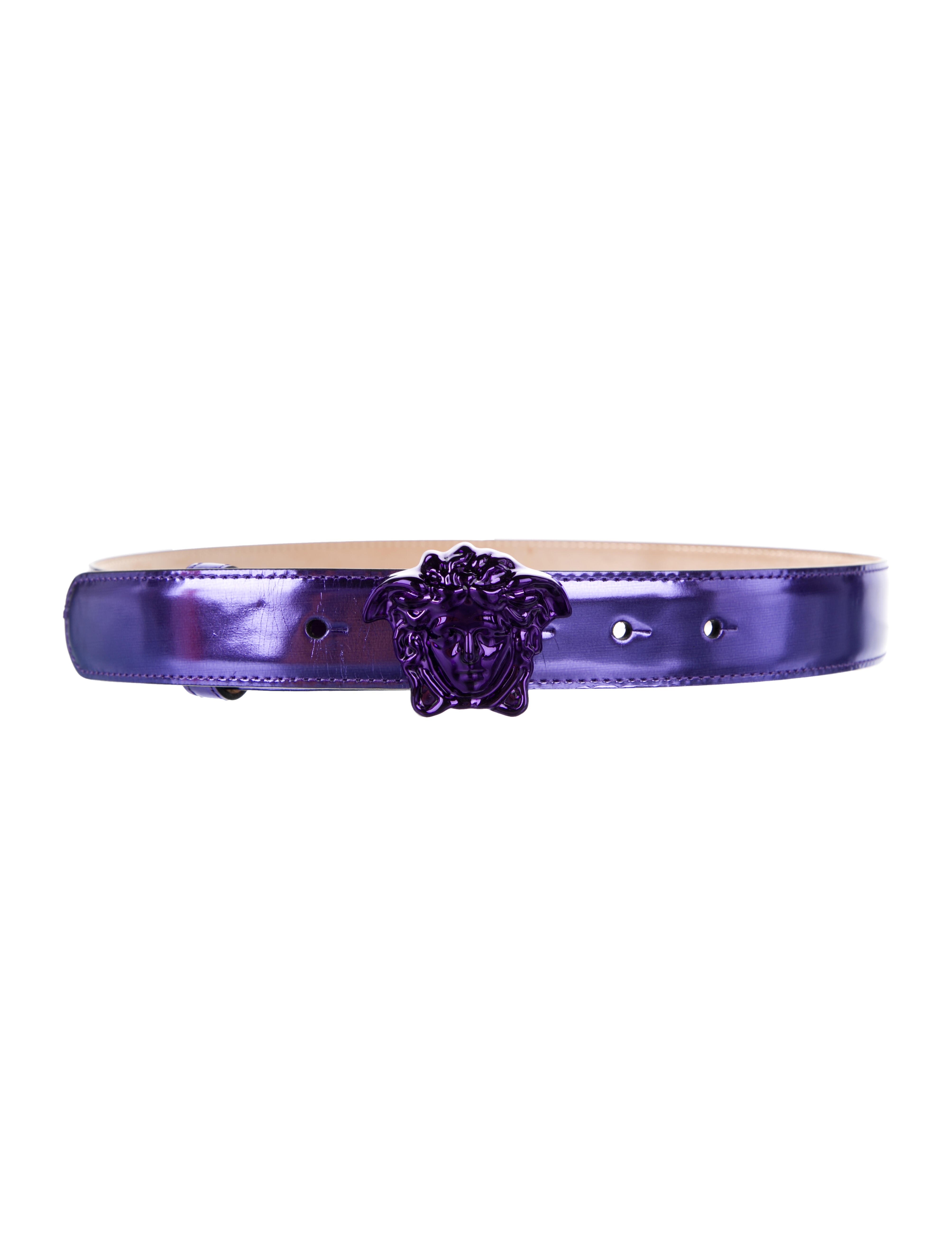Versace Patent Leather Belt