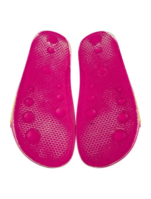 Versace Leather Printed Slides