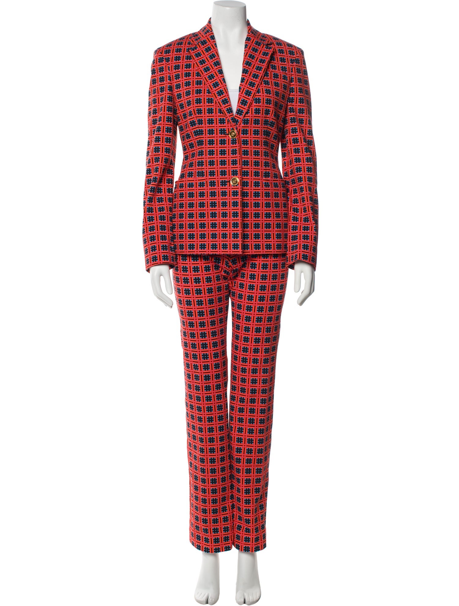 Versace Printed Pantsuit