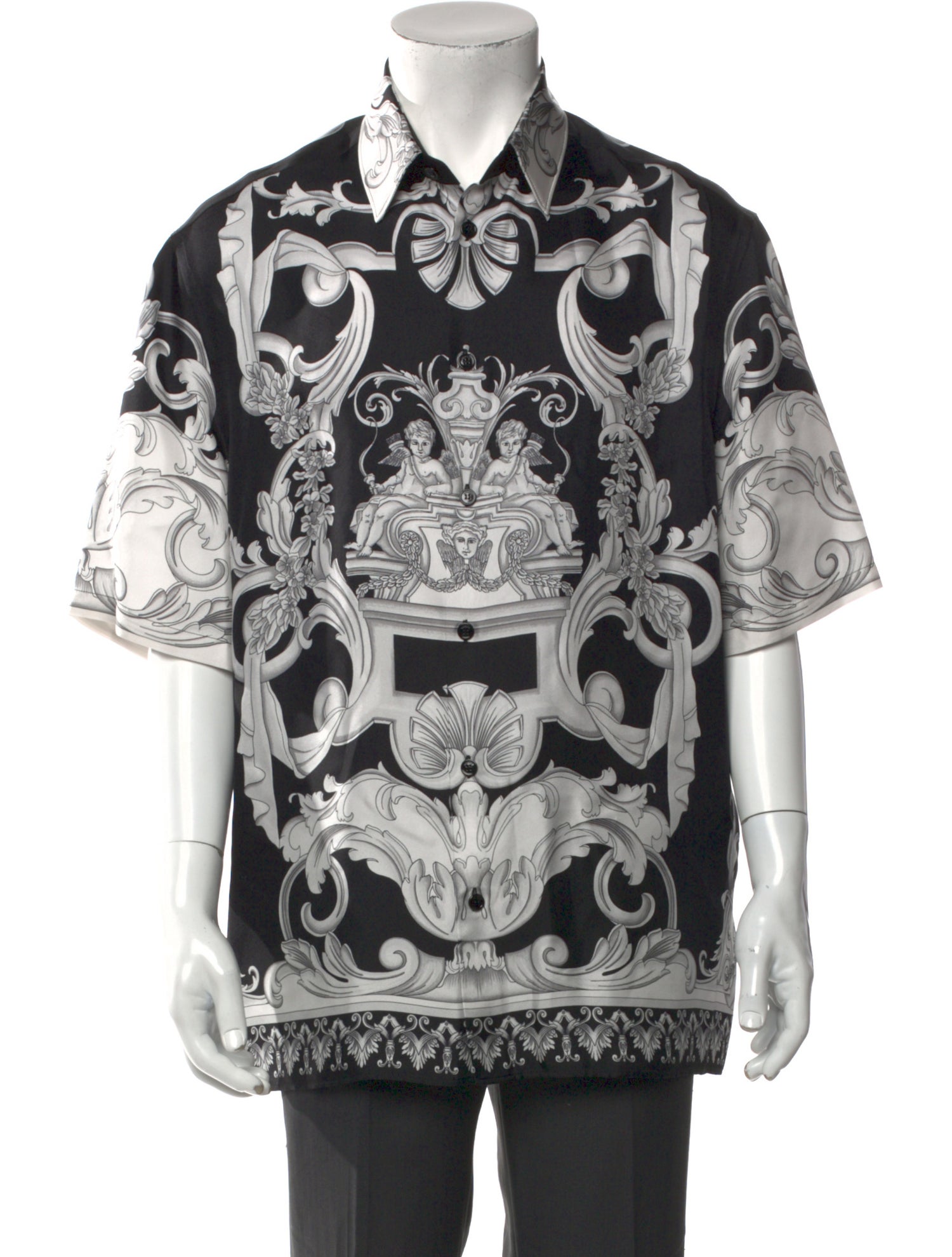Supreme 2022 Chainstitch Chiffon S/S Shirt - Black Casual