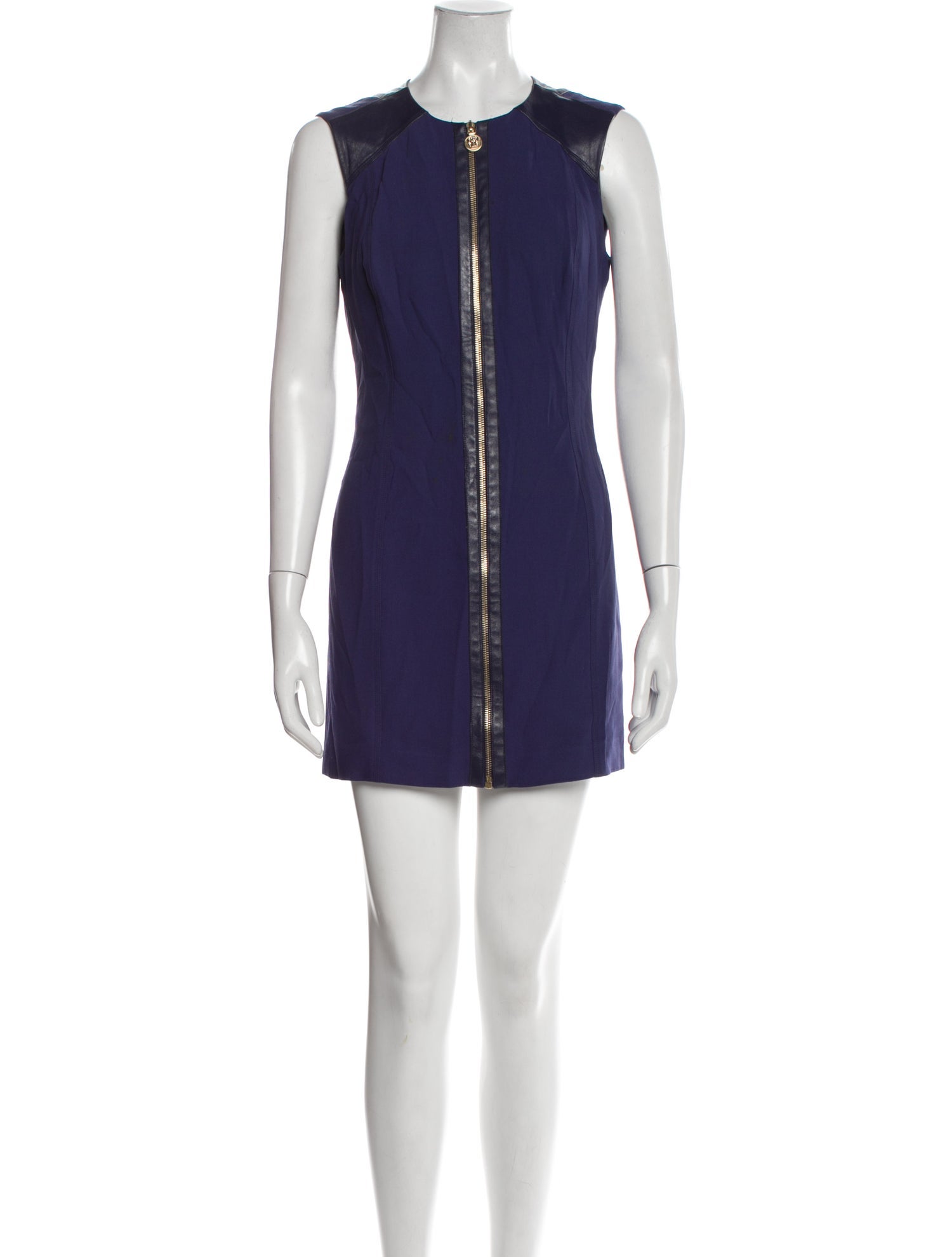 Versace Leather Mini Dress