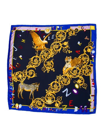 Versace Scarves and Shawls Silk Printed Scarf