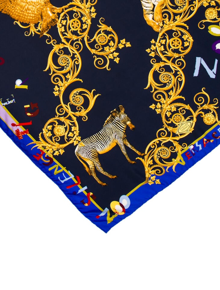 Versace Silk Printed Scarf