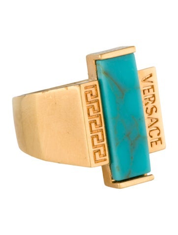 Versace Signet Ring Stone Greta 8.5 | 19