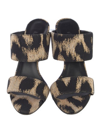Versace Animal Print Slides