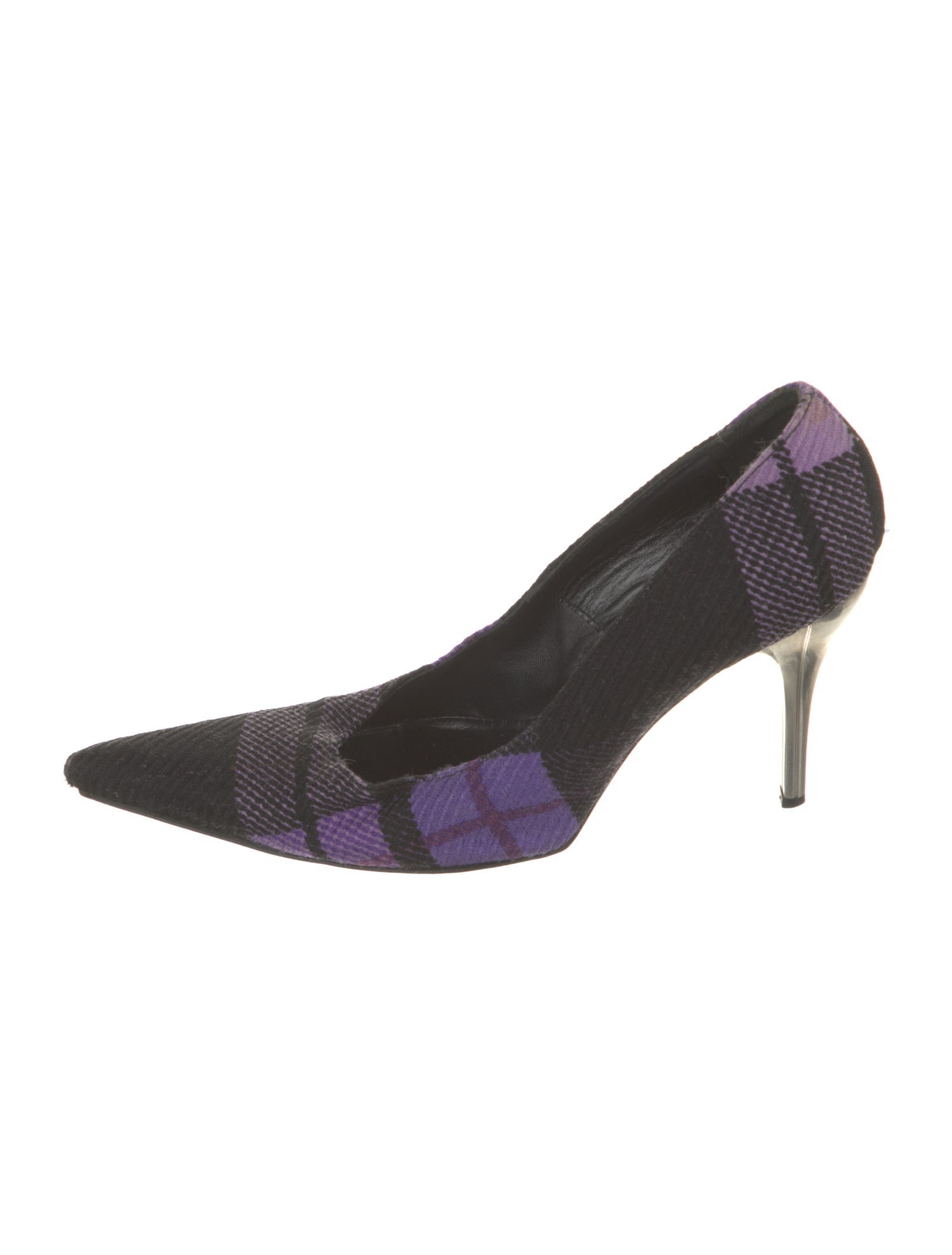 Versace Tweed Printed Pumps