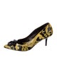 Versace Medusa Insignia Leather Pumps