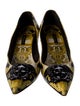 Versace Medusa Insignia Leather Pumps